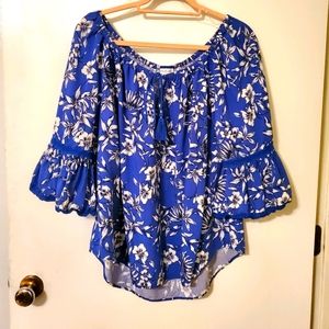 1x Rose + Olive Off Shoulder Top